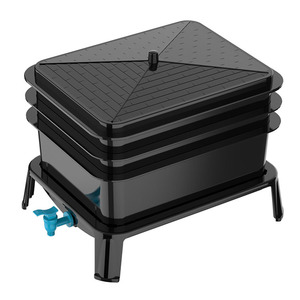 Amazon Hot Selling Plastic Redworm Worms Box Compost Bin Garden Worm Bin