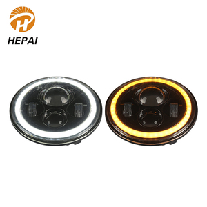 Nuevo Faro LED <span class=keywords><strong>Redondo</strong></span> de 7 Pulgadas y 40w para Automóvil, Diseño Moderno y Brillante, Luz Alta y Baja, Accesorios para Automóvil, Faro LED de Alta Potencia para Automóvil - Product Image 2