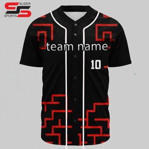 Maillot de baseball le plus vendu, personnalisable gratuitement, mode masculine, impression, séchage rapide, vêtements de baseball en gros, maillot de baseball - Product Image 1