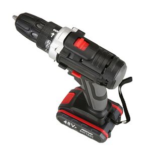 Set <span class=keywords><strong>Trapano</strong></span> <span class=keywords><strong>Avvitatore</strong></span> a Percussione a <span class=keywords><strong>Batteria</strong></span> Senza Fili 48V ad Alta Coppia Kit Cacciavite Elettrico Ricaricabile Portatile per Uso Domestico - Product Image 6