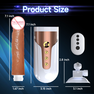 Gode vibrateur télescopique mains libres automatique chauffant à distance pour femmes - Product Image 5