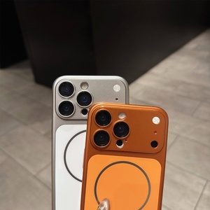 Nouvelle coque rigide magnétique mate à motif animal pour PC, compatible avec 16, 15, 14 Pro Max et 17 Pro Max, <span class=keywords><strong>Orange</strong></span> Étoilé - Product Image 3