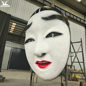 Máscaras Faciales Animatrónicas Realistas de la Ópera de Sichuan con Certificación CE - Accesorio para Casas Embrujadas de Halloween y Decoración para Eventos Terroríficos - Product Image 5