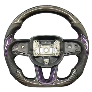 Volant de voiture en fibre de carbone de haute qualité, très vendu, adapté aux Dodge <span class=keywords><strong>Challenger</strong></span> SXT RT SRT GT Hellcat - Product Image 3