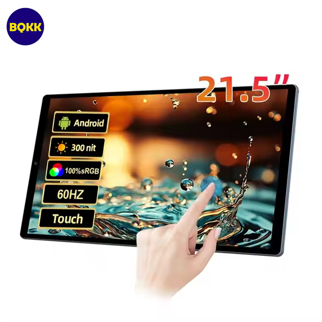 21.5" Portable Touch Screen Android 13 10-Point Capacitive Tablet Monitor Android System Portable Smart Touch Screen for Camping