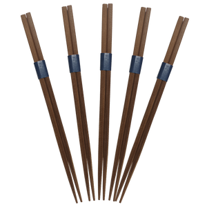 Baguettes écologiques haut de gamme en bois carbonisé brun foncé, jetables, carrées, à extrémité unique, design classique, cadeau d'affaires, origine Jiangxi - Product Image 3