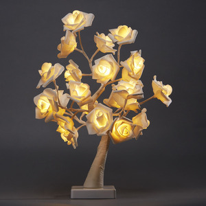 Design creativo artistico artificiale LED fiore lampada da tavolo con bluetooth Hi-Fi e pannello solare - Product Image 5