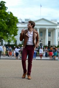 Chaqueta de Cuero Estilo Motero Unisex, Color Marrón Camuflaje, Cuello Alto, Impermeable, Cortavientos, Cierre de Cremallera, Estilo Casual, Holgada, de Nailon para Invierno - Product Image 3