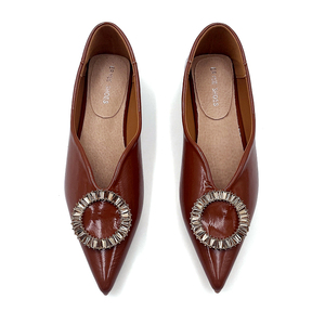 도매 맞춤 여성 신발 플랫 슈즈 새로운 스타일 소녀 단화 여름 예쁜 플랫 여성 정장 구두 - Product Image 4