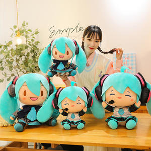 Miku Famous Anime Cartoon Character Stuffed Doll Toy Washed Plush Figure Comforter for Girls Children's <strong>Gift</strong> - Product Image 3