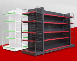 2023 New Design Supermarket Shelves Steel Retail Display Shelving/Rack For Shop Estantes Para Tiendas Mini Mart Design