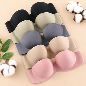 Nuovo <span class=keywords><strong>Reggiseno</strong></span> Estivo Antiscivolo Senza Spalline da Donna, Sexy e Confortevole, Adesivi <span class=keywords><strong>per</strong></span> il Seno Senza Schienale <span class=keywords><strong>per</strong></span> Abiti da Sposa - Product Image 1