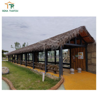 Toiture en feuilles de palmier synthétique Bali de haute qualité, bonne flexibilité, chaume artificiel pour chalet, gazebo