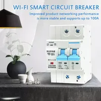 Disjoncteur intelligent WiFi Tuya 1-4P, interrupteur automatique WiFi 230V/240V, interrupteur intelligent pour maison connectée IoT