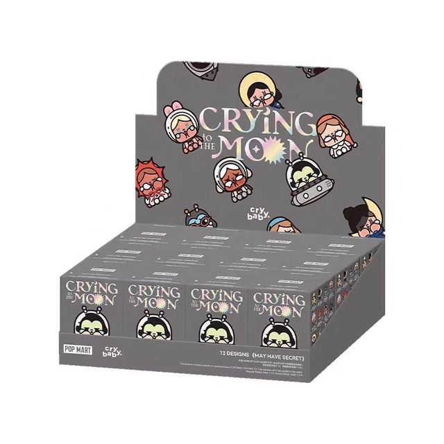 Pre-sale 100% Original POP MART Crybaby Crying to the Moon Mini Series Decoration Vinyl Action Figure Anime Figure Blind Box