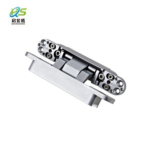 Bisagra Oculta Moderna de 180 Grados Plateada Anticorrosión Silenciosa Pulida 3D Oculta para Puerta de Madera Bld-a01-6 Apertura de 180 Grados - Product Image 3