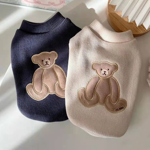 C093 Pull à capuche pour chien à motif d'ours mignon, écologique, pour l'hiver, pour petits animaux - Product Image 4