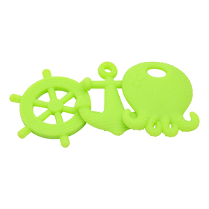 Massaggiagengive per Neonati BHD Congelabile Super Morbido Design Polpo e Ancora Senza BPA in Silicone per Alleviare il Dolore della Dentizione - Product Image 6