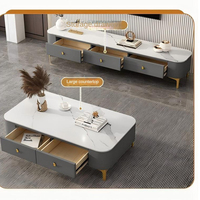 Nouveauté 2026 : Mobilier d'hôtel, design simple, luxe moderne, table basse beige, grands meubles TV et tables basses à vendre