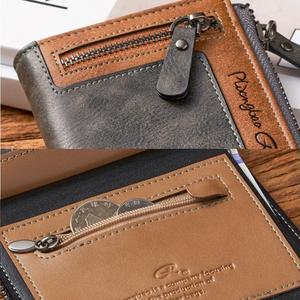 Cartera de Negocios Retro de PU para Hombre de Alta Calidad, Gran Capacidad, Cierre Corto, Multifuncional, Portátil, con Clip para Monedas, a la Moda - Product Image 6