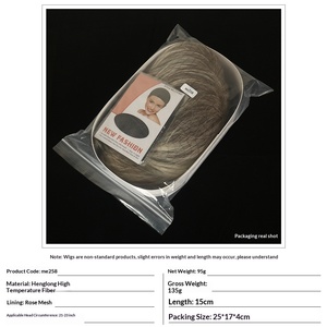 วิกผมสั้นทรงบัฟฟานต์สีออมเบรบลอนด์เงินเทา  <span class=keywords><strong>หน้าม้า</strong></span>ปัดข้างบางๆ  วิกผมใยสังเคราะห์สำหรับผู้หญิง ขายส่งจากโรงงาน - Product Image 2