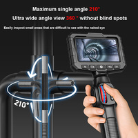 Endoscope industriel HD 1080P à double direction 360 degrés, objectif unique 3,9/6 mm, écran IPS 4,3 pouces, étanche IP67, pour tuyaux de voiture