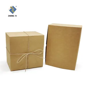 New Style Fashion Recycled Wholesale Custom Made Brown Kraft Corrugated Art Paper Carton Shipping Folding Packaging Gift Box