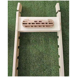 Barra per <span class=keywords><strong>trazioni</strong></span> regolabile <span class=keywords><strong>in</strong></span> <span class=keywords><strong>legno</strong></span> per porta e barra orizzontale da porta, montaggio senza foratura, scala per allenamento ecologica - Product Image 5