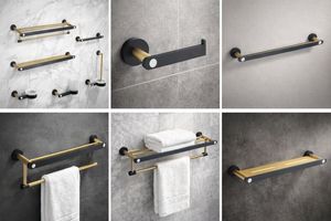 Ensemble d'accessoires de salle de bain en acier inoxydable 304 moderne et luxueux à montage mural : porte-serviettes et porte-papier - Chrome - Product Image 5