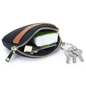 กระเป๋าใส่เหรียญ AndoBag รุ่นมินิสำหรับผู้หญิง หนังวัวแท้ แฟชั่นเรียบง่าย กระเป๋าใส่เหรียญแบบซิป พร้อมช่องใส่บัตรและพวงกุญแจ รุ่น 1019 - Product Image 6