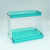 Ensemble d'accessoires de salle de bain écologiques, plateaux de rangement multifonctions à trois niveaux pour hôtel ou usage domestique