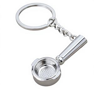 Llavero de metal Kaisifang Mini <span class=keywords><strong>Moka</strong></span> Pot, taza de café 3D, utensilio de café, colgante para coche - Product Image 6