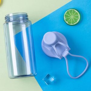 ขวดน้ำพลาสติกใสสำหรับกีฬากลางแจ้ง ขายดี พร้อมหูหิ้วและฝาปิดแบบกด  สามารถสกรีนโลโก้ได้  พร้อมเครื่องปิดฝาแบบแมนนวล - Product Image 4