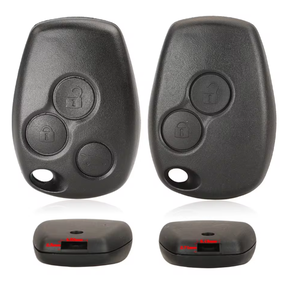 Coque de clé de voiture vierge sans lame <span class=keywords><strong>pour</strong></span> 2/3 boutons, compatible Renault Dacia Modus <span class=keywords><strong>Clio</strong></span> 3 Twingo Kangoo 2, style clé télécommande - Product Image 1