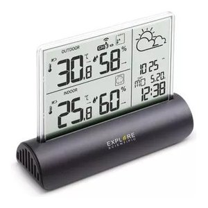 Estación meteorológica GLASS LCD Negra y Transparente WSH4501 - Product Image 3