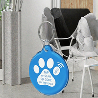 Etiqueta Adhesiva Personalizada para Teléfono Móvil con Tarjeta de Visita Digital, Etiqueta NFC Impermeable con Código QR, Etiqueta PET de 30 mm
