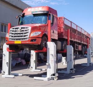 Chariot élévateur hydraulique à six poteaux CHINSONG, capacité de <span class=keywords><strong>levage</strong></span> de 45 tonnes, conception de <span class=keywords><strong>colonne</strong></span> mobile, entraînement électrique/hydraulique, voiture - Product Image 2