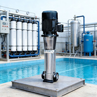 Pompe centrifuge verticale multi-étages haute pression 50HZ/60HZ 0.5hp 7.5hp 5.5kw pour osmose inverse d'eau de mer