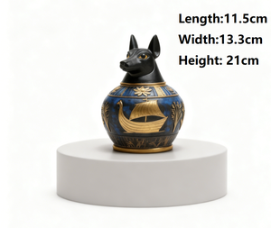 Meiweipet Urn Pet antik mısır reçine heykel Pet hatıra Urn Anubis güneş aşınma hatıra konserve köpek tabut - Product Image 4