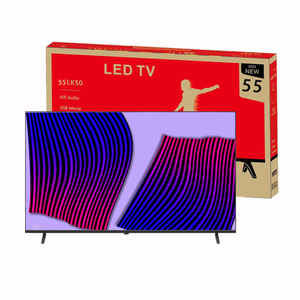 โรงงานเอจี ฝอซาน ทีวีสมาร์ท LED อัจฉริยะ ขนาด 55 นิ้ว 4K Ultra HD พร้อม Wi-Fi ตัวเครื่องสีดำ สำหรับใช้ในโรงแรม - Product Image 1