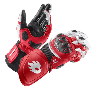 Gants de course CE de haute qualité en <span class=keywords><strong>cuir</strong></span> avec coque en fibre de carbone, coupe-vent, pour moto - Product Image 3