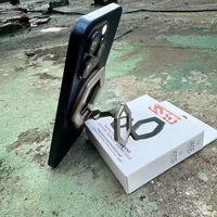 Soporte Magnético Metálico para Teléfono con Anillo, Soporte Plegable Telescópico Flexible para Cama, Diseño Portátil y Delgado