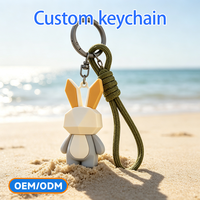 Porte-clés en PVC souple personnalisé, OEM ODM, figurine de dessin animé haute fidélité, abordable, étanche, cadeau d'affaires
