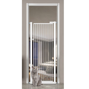 Valla Metálica para Mascotas de Interior, Jaula Anti-Salto con Diseño Sólido, Plegable y Seguro, sin Perforaciones, para Aislamiento de Perros y Gatos - Product Image 1
