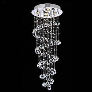 Lámpara colgante de lujo para sala de estar, <span class=keywords><strong>panel</strong></span> de techo led moderno de cristal, luz de araña para Hotel - Product Image 3