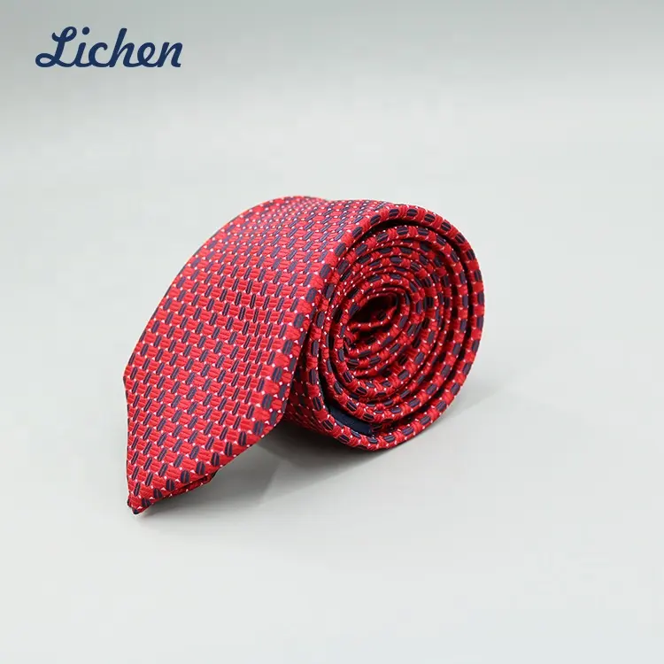 Lustiges Farb design Mikro faser gewebt Nadel Männer Small Patten Custom Tie