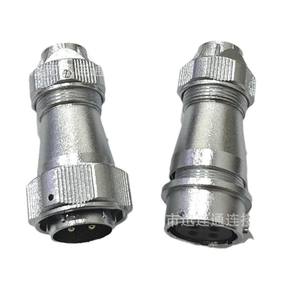 Connecteur étanche en alliage de zinc WY24 pour aviation, 2, 3, 4, 9, 10, 12, 15, 19 broches, fiche en cuivre plaqué or - Product Image 1