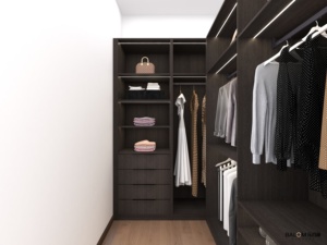 Modern ahşap depolama dolapları soyunma tablo ile yatak odası mobilyası giysi soyunma odası dolap dolap - Product Image 4