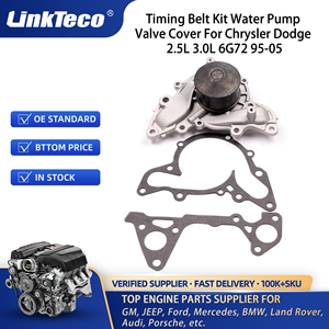 吉普克莱斯勒道奇3.0l 3.0l 6G72 6G73 95-05 TBK259 WP5025 WPMI025 VC5016的LINKTECO正时皮带套件水泵阀盖 - Product Image 3