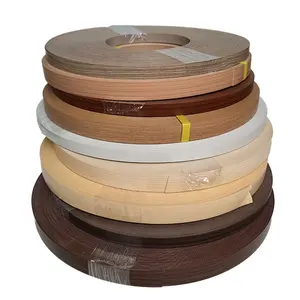 1*18Mm Premium Kersenhout Meubels Riem Hout Fineer Teak Fineer Rand Tape Werkblad Rand Lip Zwart Pvc kantenlijmers Strips